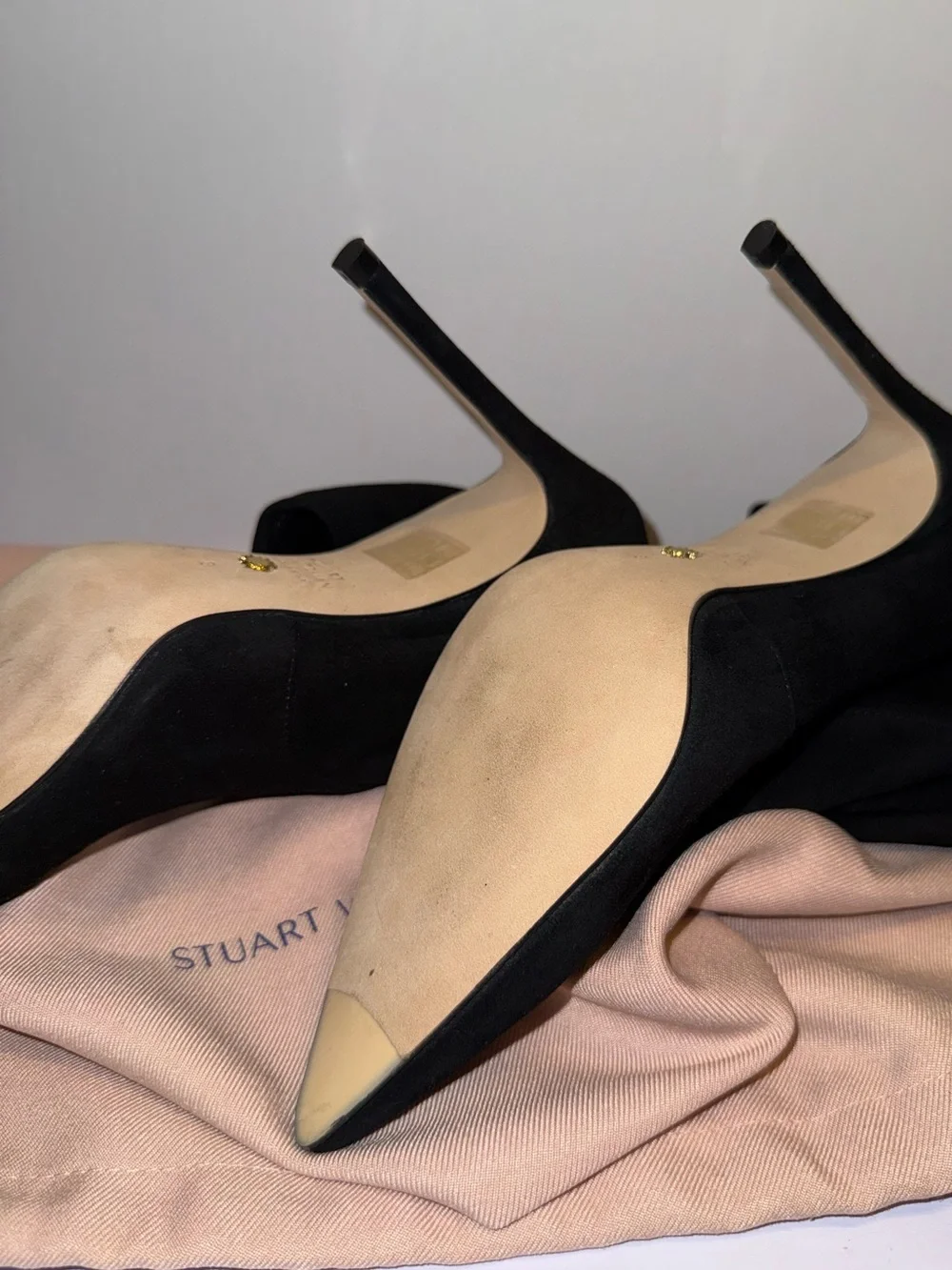 Stuart Weitzman UltraStuart 100 Stretch Over-the-Knee Boots – Black Suede